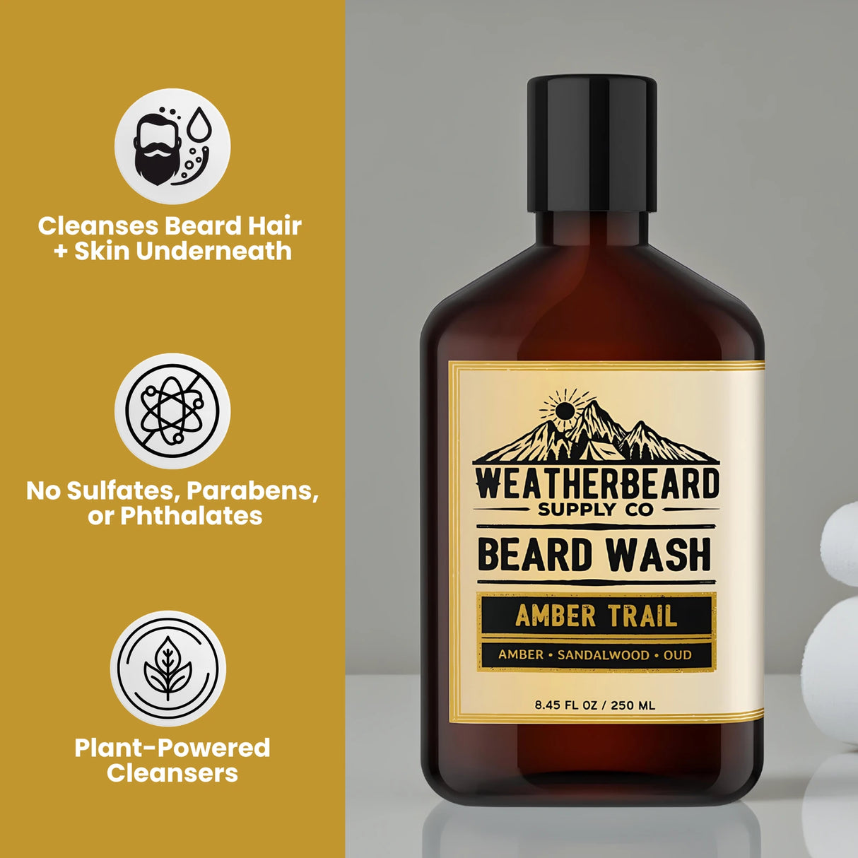 Amber Trail Beard Wash Highlights