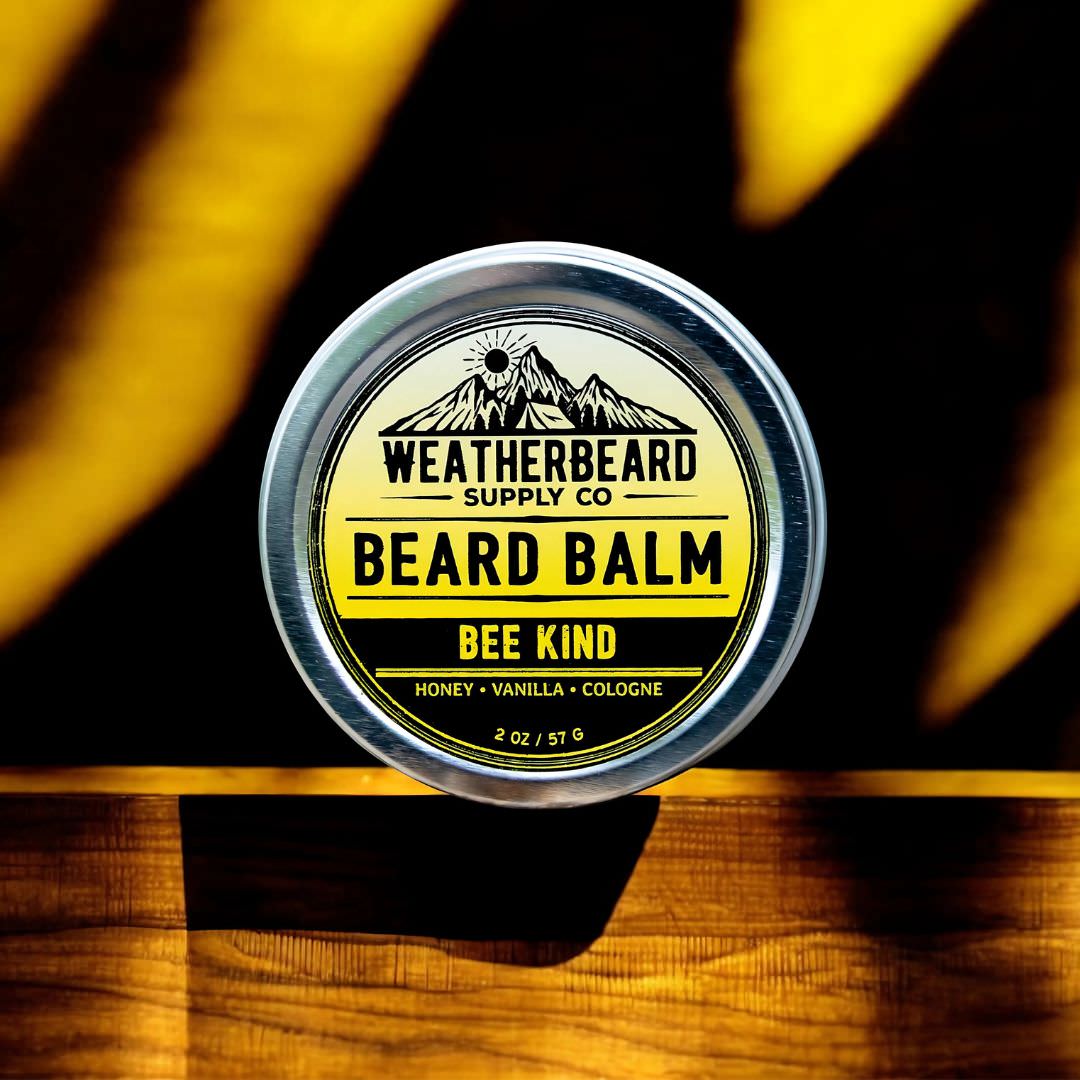 Bee Kind Beard Balm - Honey, Vanilla, Cologne (Limited Edition)