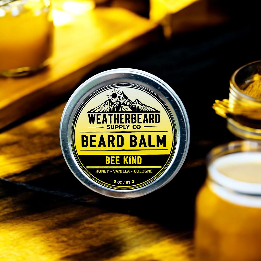 Bee Kind Beard Balm - Honey, Vanilla, Cologne (Limited Edition)
