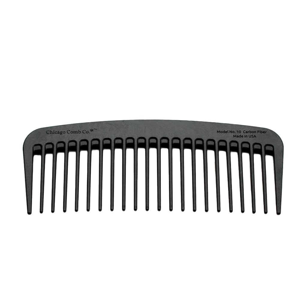 Weatherbeard Supply Co. Chicago Comb Model 10 – Premium Stainless Steel Beard Comb for Detangling and Styling
