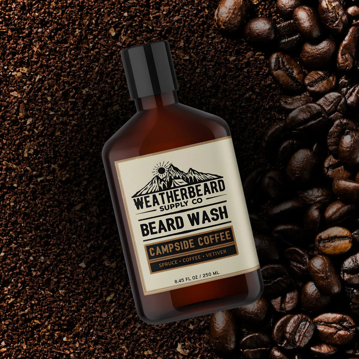 Campside Coffee Beard Wash - Spruce, Coffee, Vetiver
