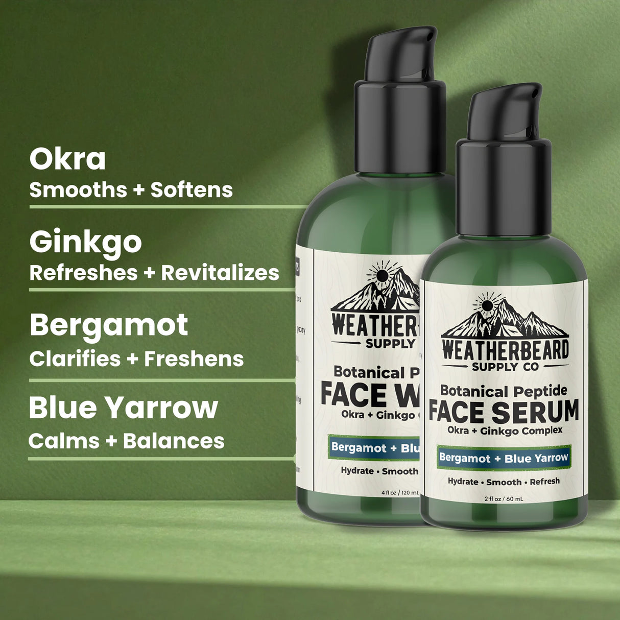Botanical Peptide Face Wash + Face Serum Bundle