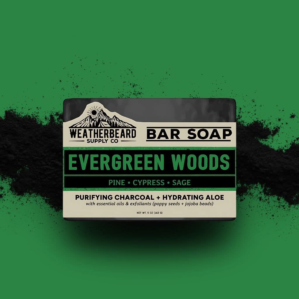 Evergreen Woods - Pine, Cypress, Sage Exfoliating Bar Soap