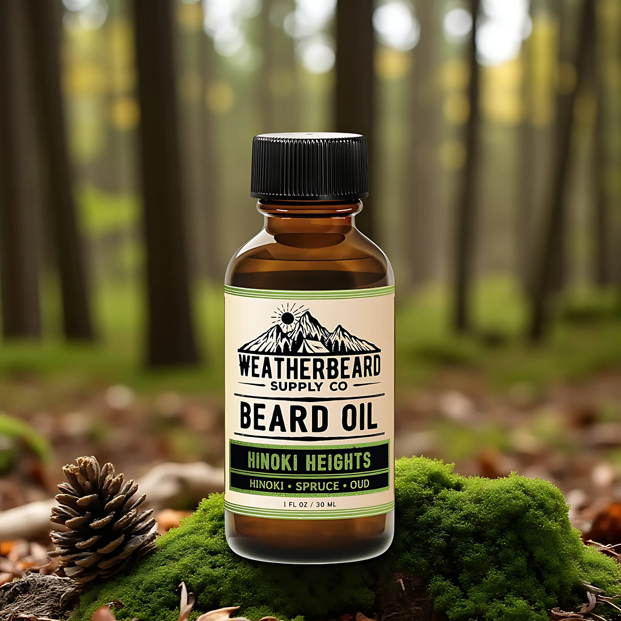 Hinoki Heights Beard Oil - Hinoki, Spruce, Oud