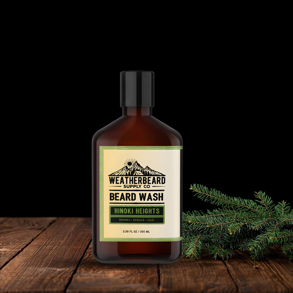 Hinoki Heights Beard Wash - Hinoki, Spruce, Oud