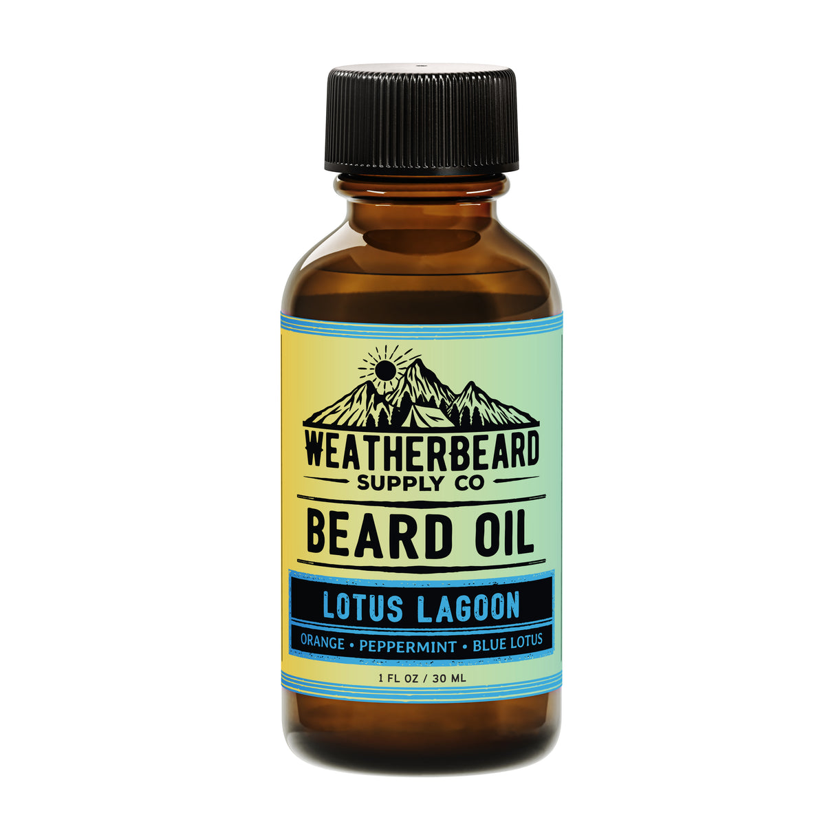 Lotus Lagoon Beard Oil - Orange, Peppermint, Blue Lotus