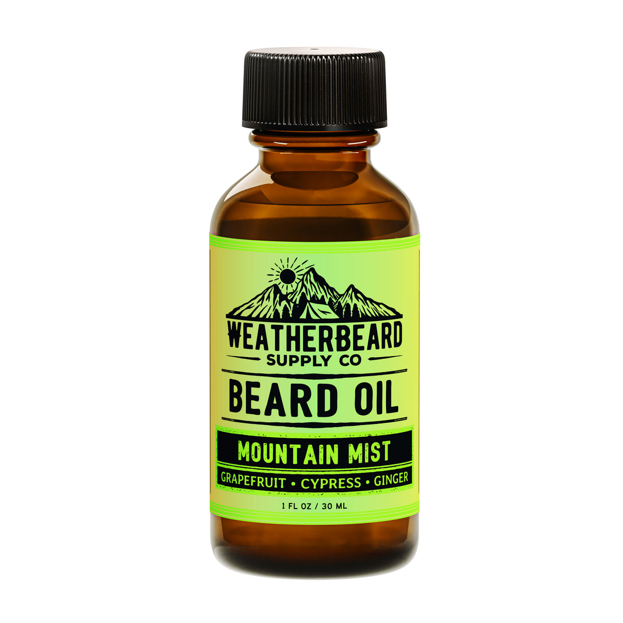 Mountain Mist Beard Oil - Grapefruit, Cypress, Ginger