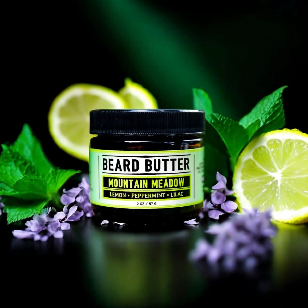 Mountain Meadow Beard Butter - Lemon, Peppermint, Lilac (Limited Edition)