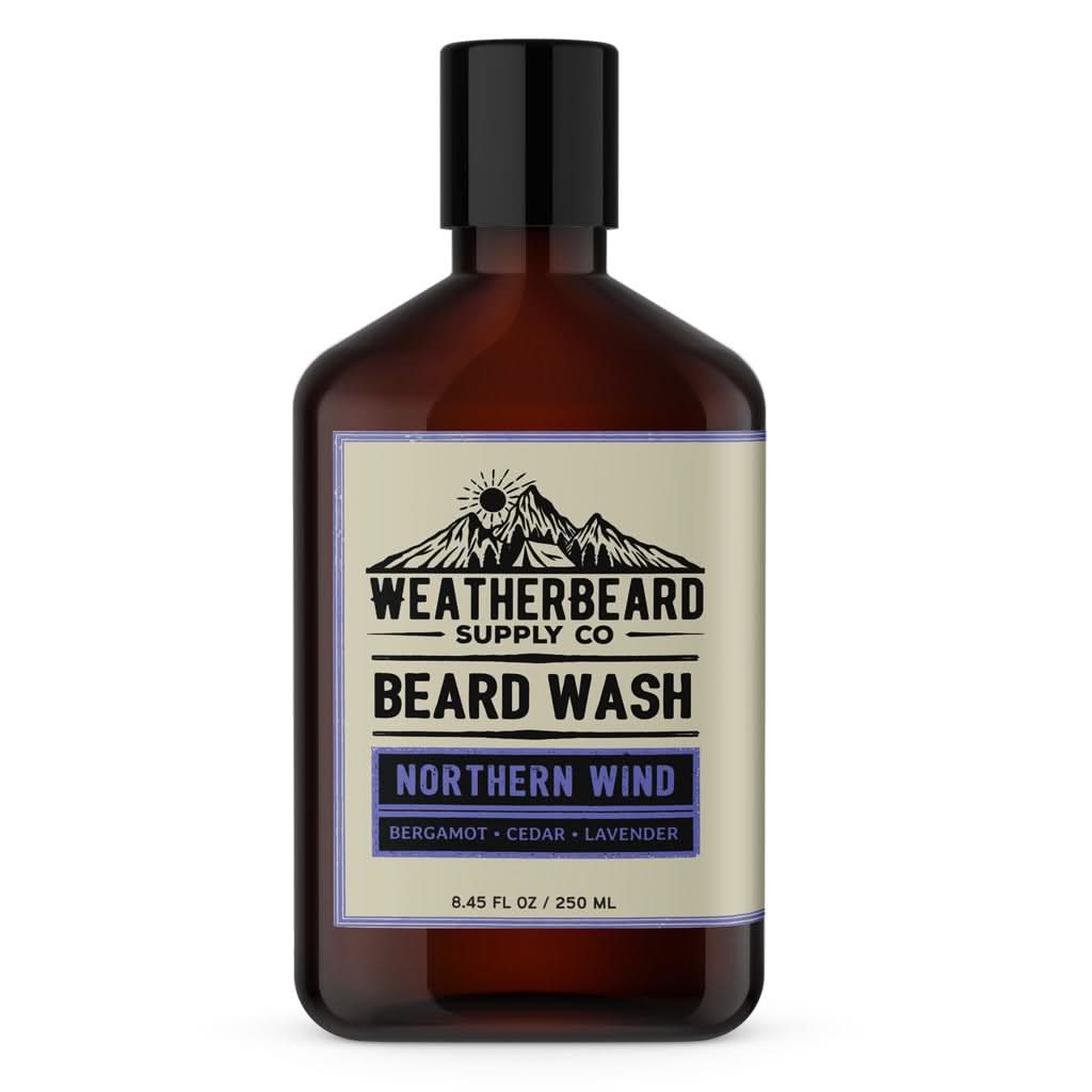 Northern Wind Beard Wash - Bergamot, Cedar, Lavender