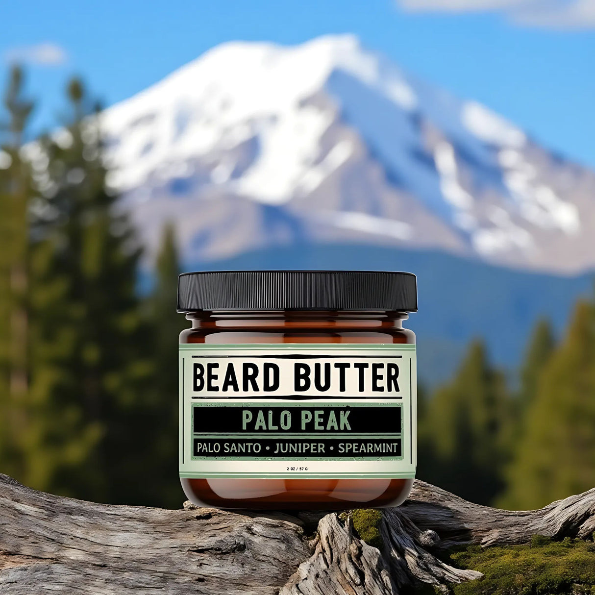 Palo Peak Beard Butter - Palo Santo, Juniper, Spearmint (Limited Edition)