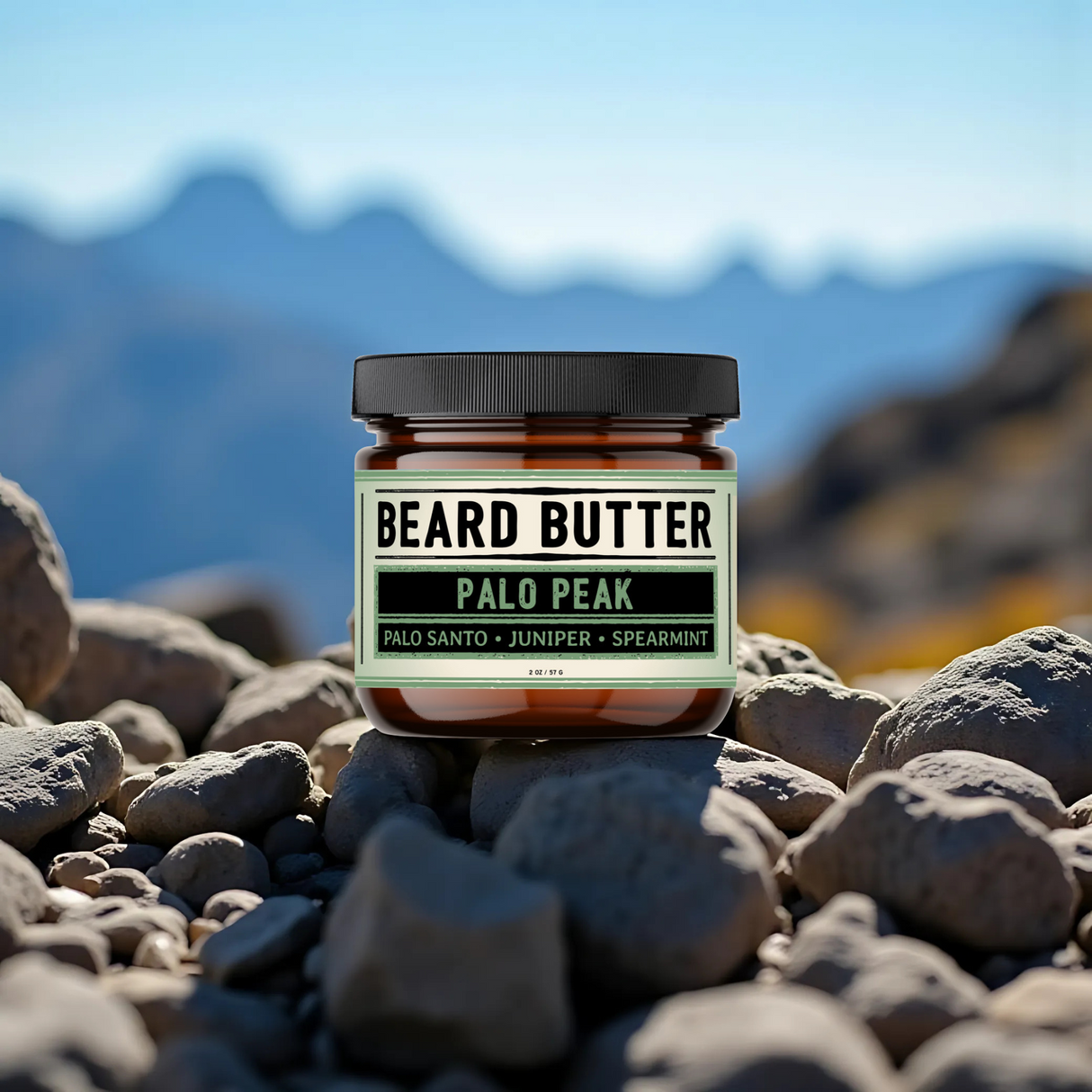 Palo Peak Beard Butter - Palo Santo, Juniper, Spearmint (Limited Edition)