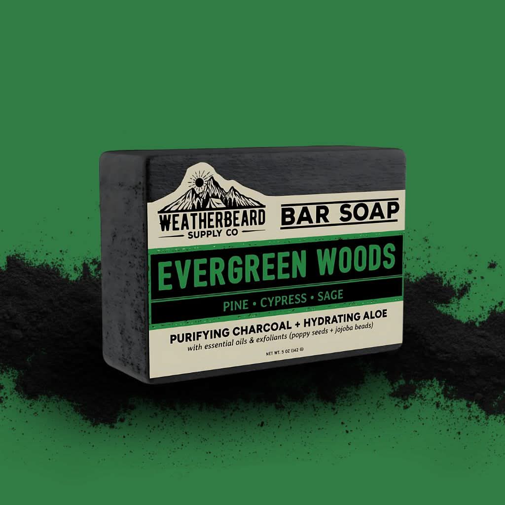 Evergreen Woods - Pine, Cypress, Sage Exfoliating Bar Soap