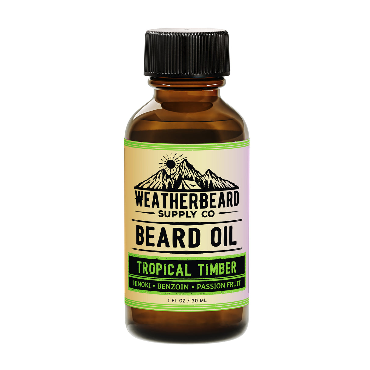 Tropical Timber Beard Oil - Hinoki, Benzoin, Passion Fruit