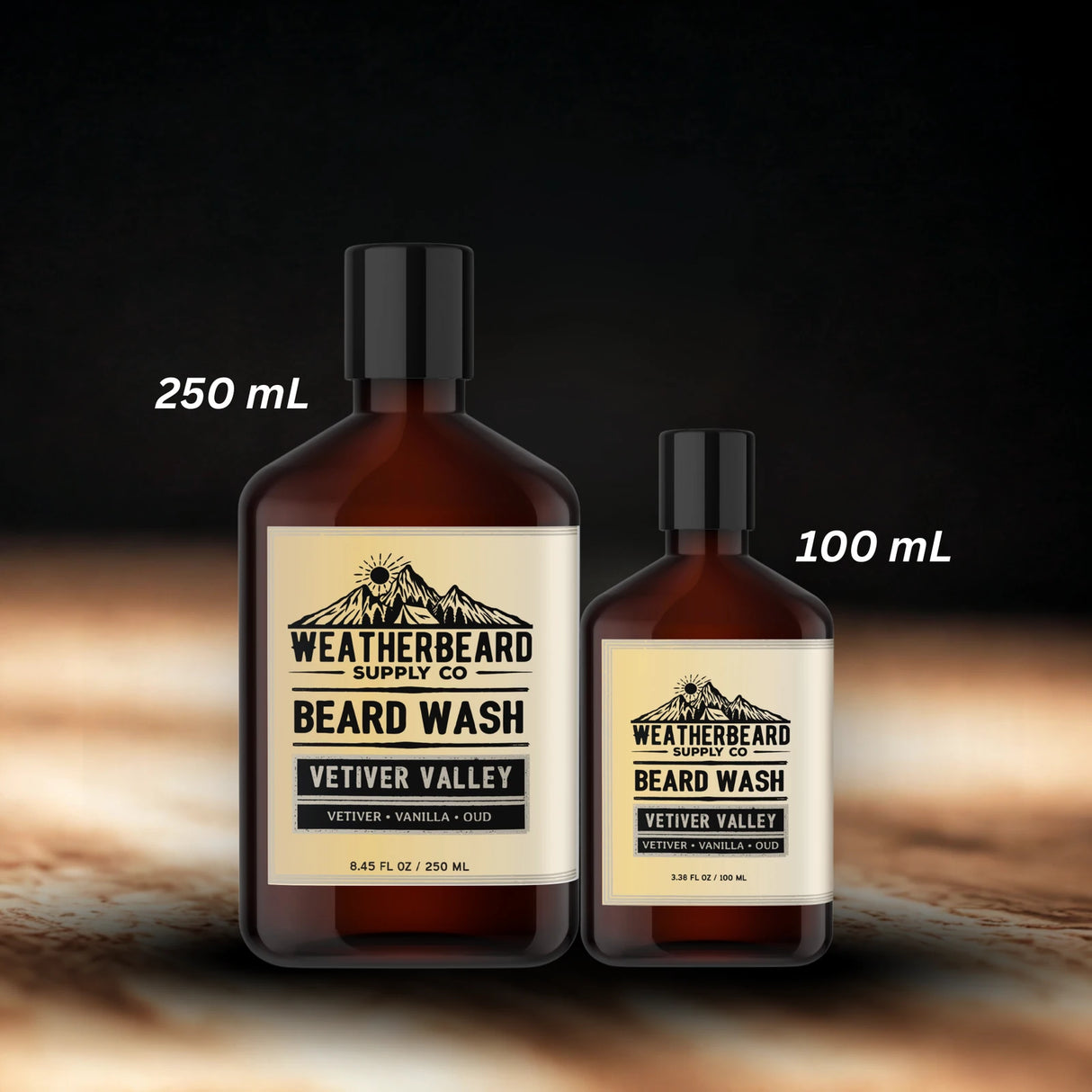 Vetiver Valley Beard Wash - Vetiver, Vanilla, Oud