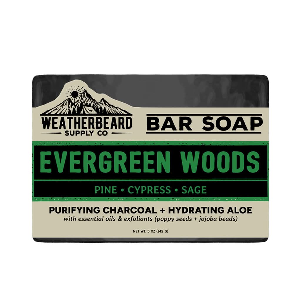 Evergreen Woods - Pine, Cypress, Sage Exfoliating Bar Soap