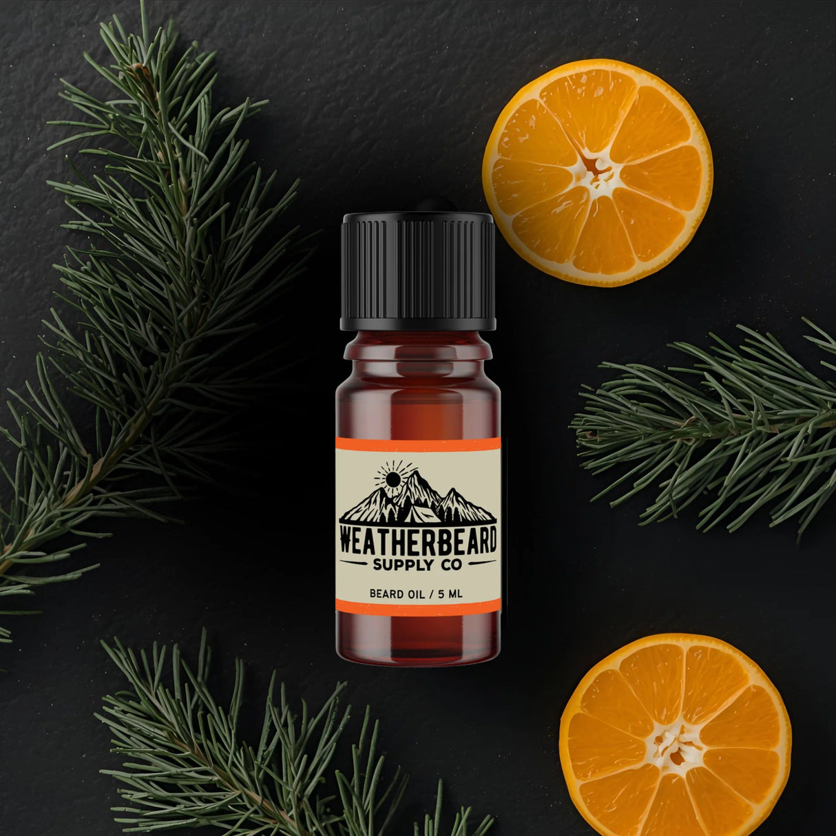 Citrus Hollow Beard Oil - Tangerine, Fir, Ho Wood