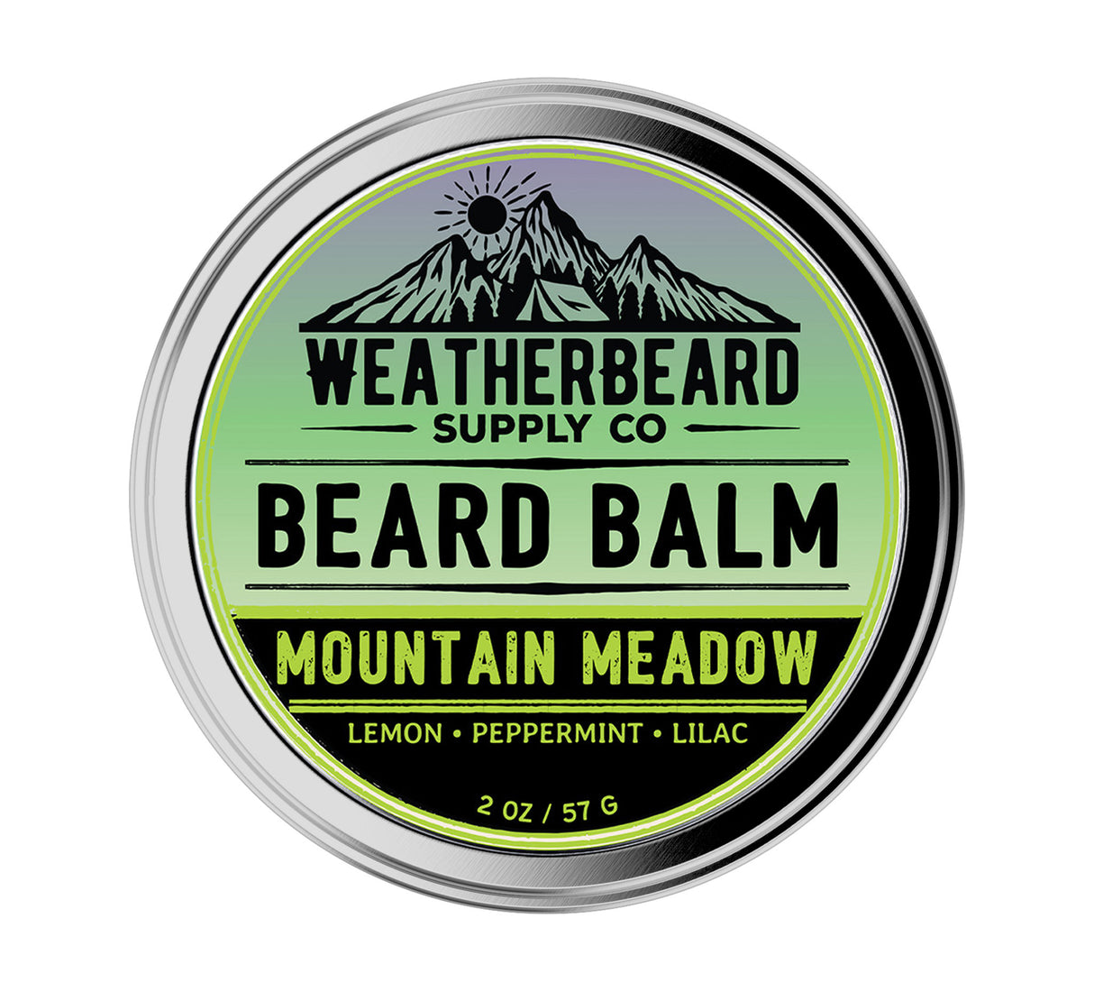 Mountain Meadow Beard Balm - Lemon, Peppermint, Lilac (Limited Edition)