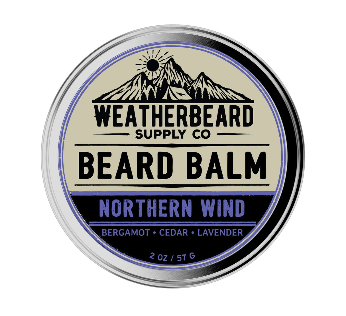 Northern Wind Beard Balm - Bergamot, Cedar, Lavender