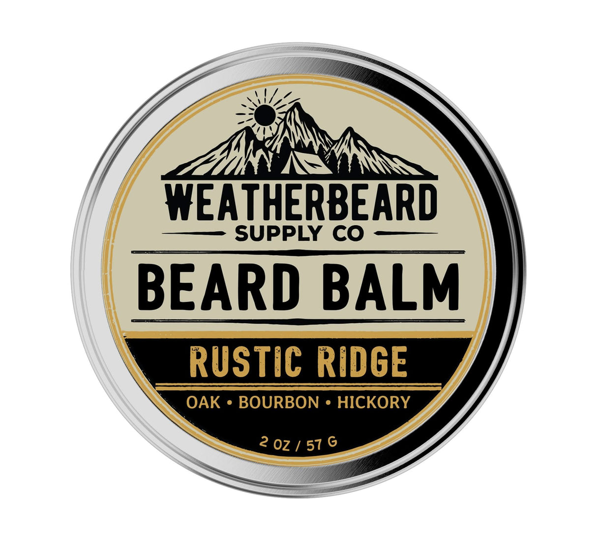 Rustic Ridge Beard Balm - Oak, Bourbon, Hickory