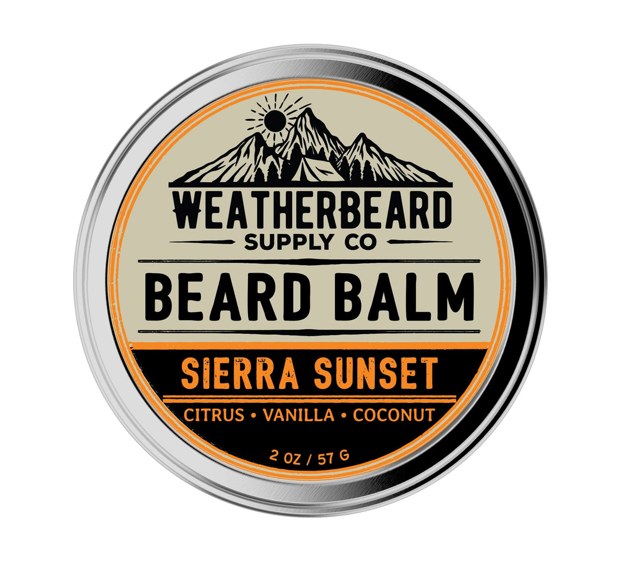 Sierra Sunset Beard Balm - Citrus, Vanilla, Coconut