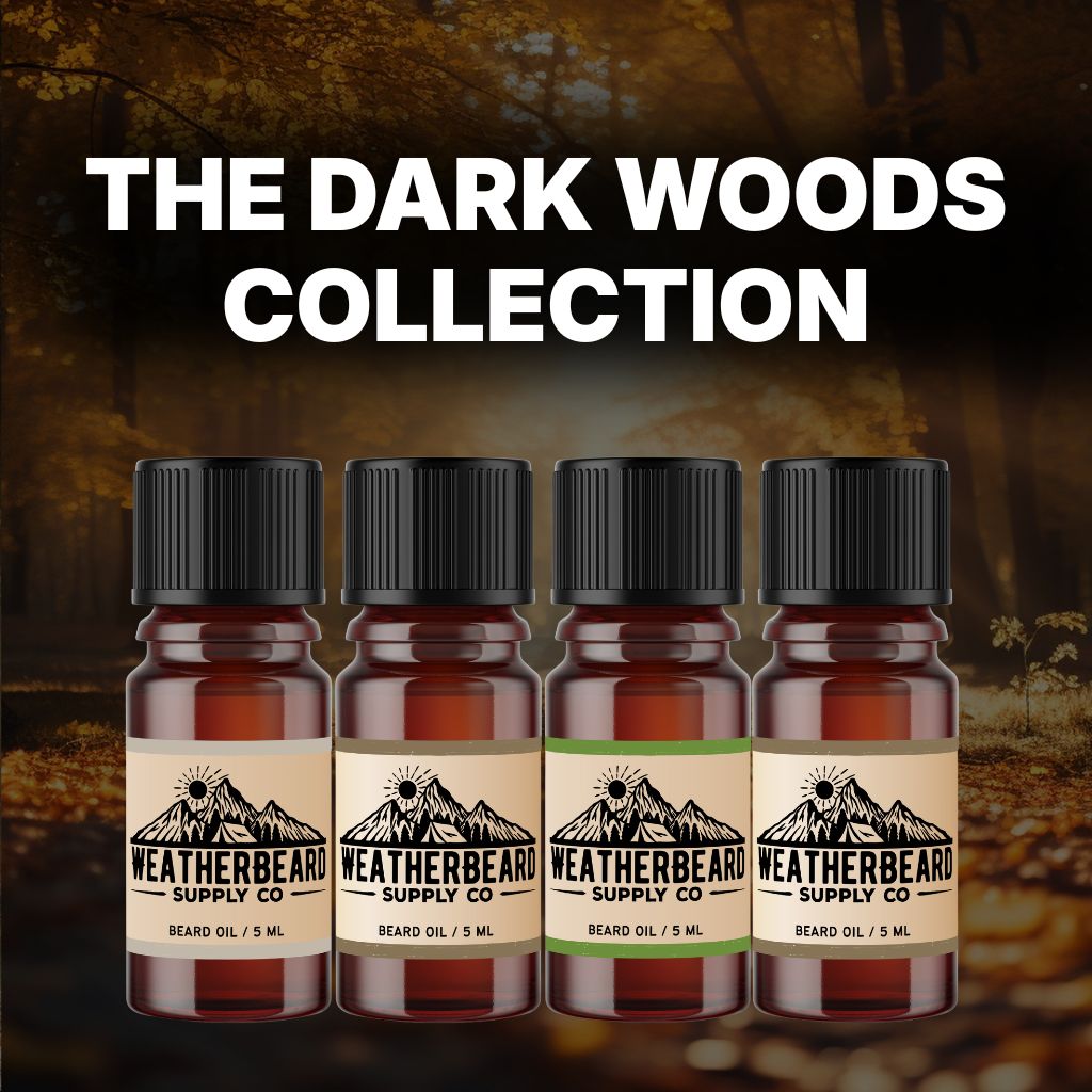 4 FREE Dark Woods Beard Oil Samples (Limit 1 Set Per Customer)