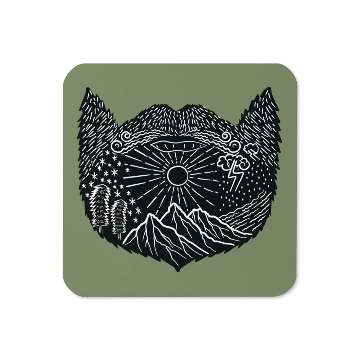 Beard Icon Coaster