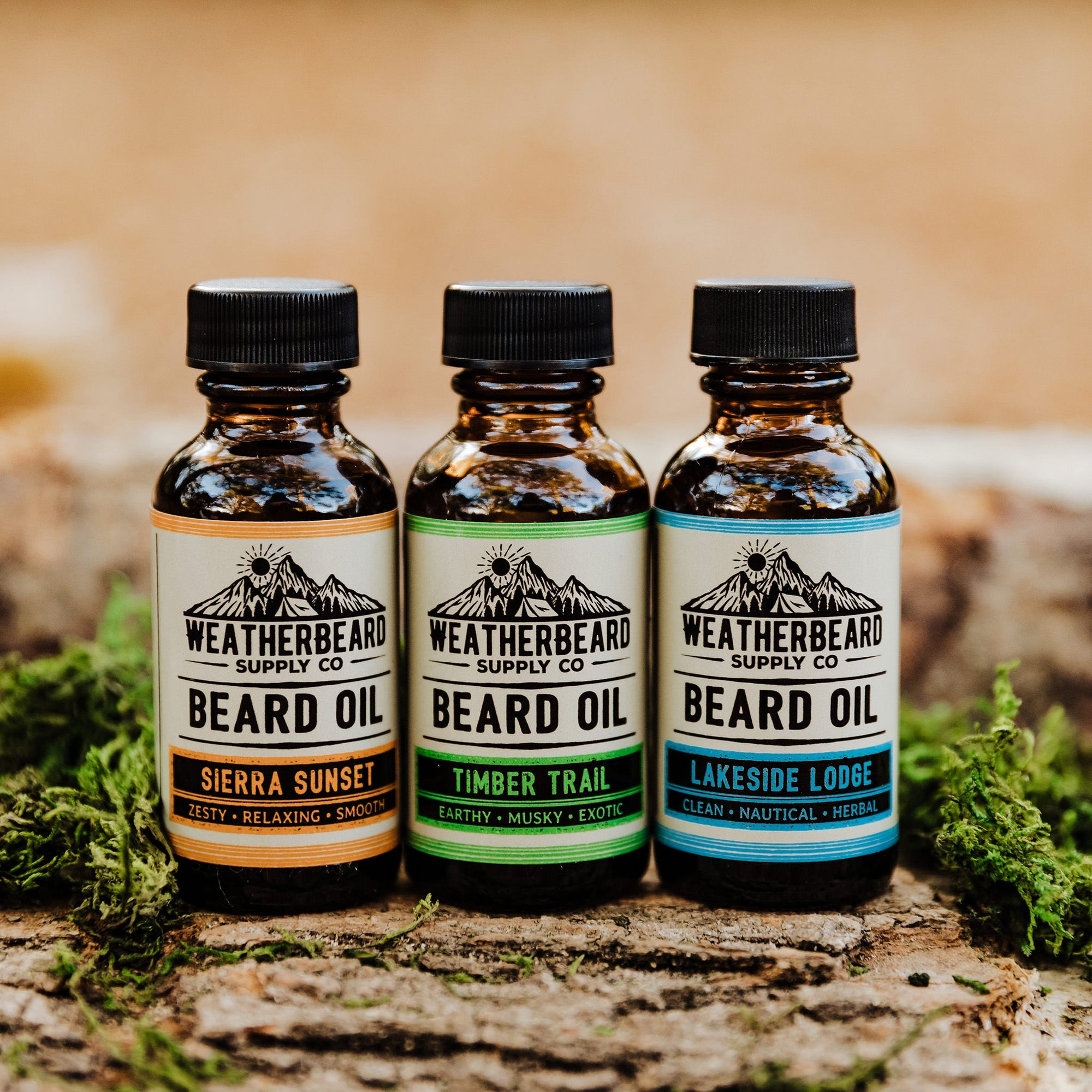 Weatherbeard Supply Co's lightweight and fast-absorbing Beard Oil Collection