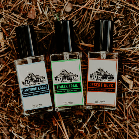 Weatherbeard Supply Co's Signature Men's Spray Parfum in 11 outdoor inspired scents
