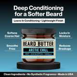 Arctic Chill Beard Butter - Mint, Eucalyptus, Vanilla