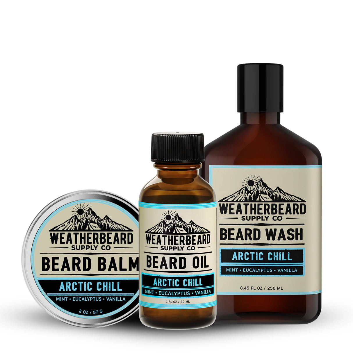 Beard Wash, Oil, & Balm Bundle