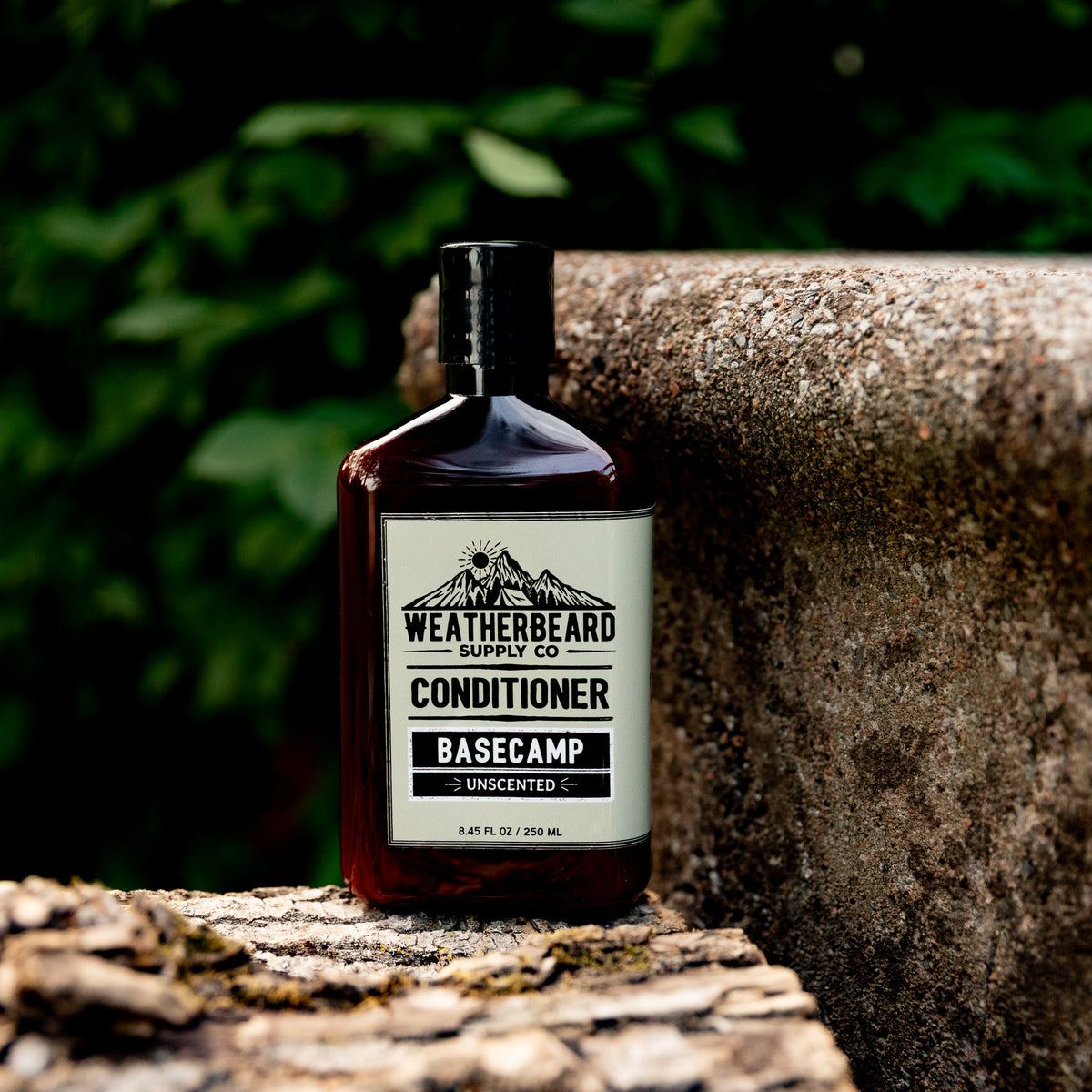 Closeup of Weatherbeard Supply Co All Natural Unscented Beard Conditioner 