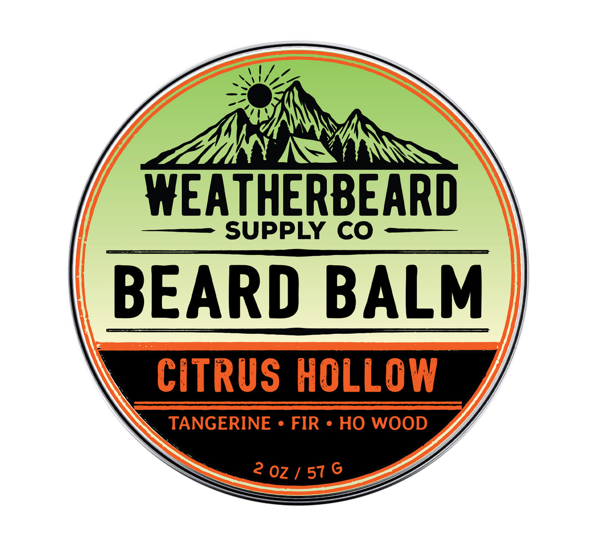 Citrus Hollow Beard Balm - Tangerine, Fir, Ho Wood (Limited Edition)