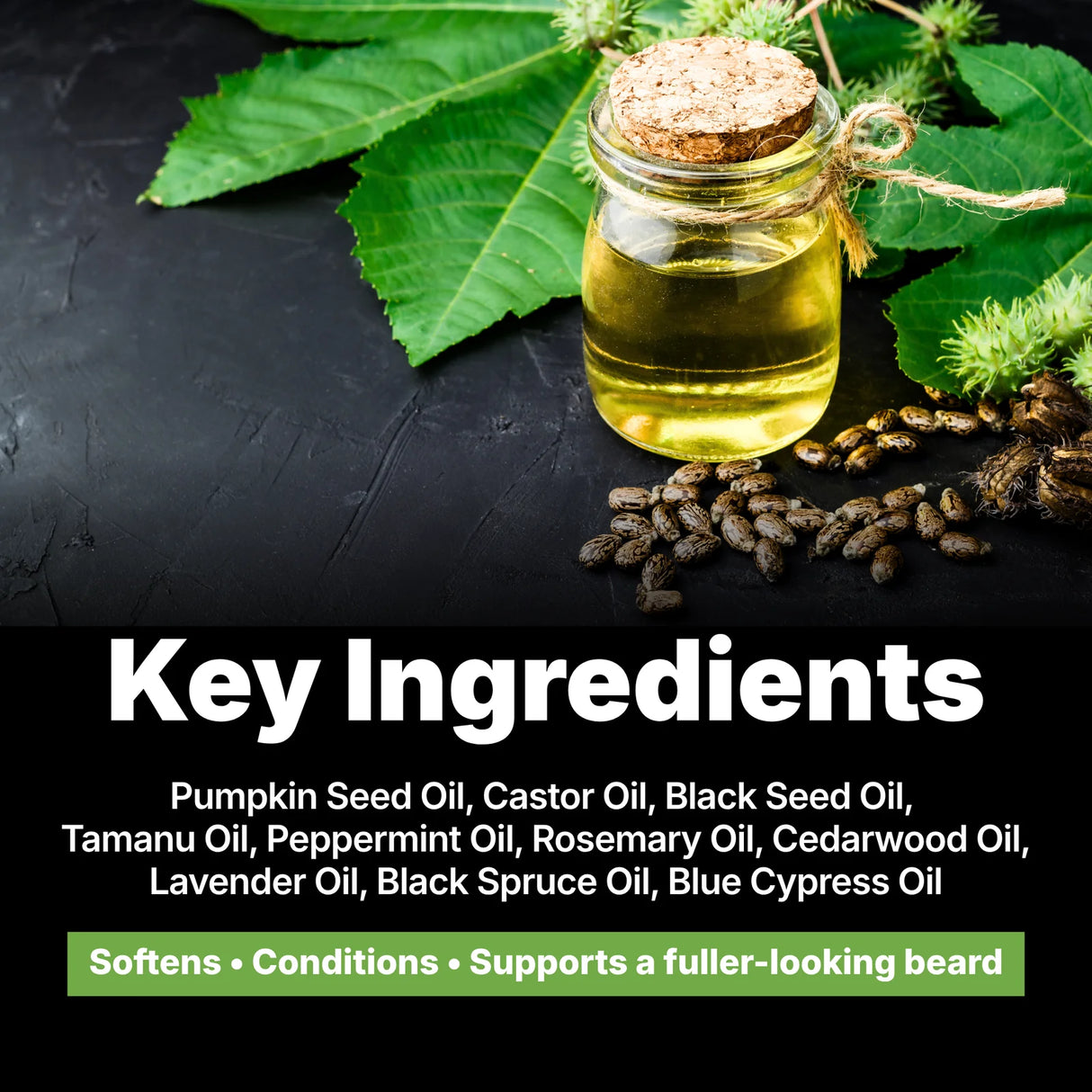 Key Ingredients featured in Weatherbeard Supply Co's Beard Growth Stimulator Oil