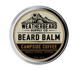Weatherbeard Supply Co Campside Coffee beard balm container on a white background
