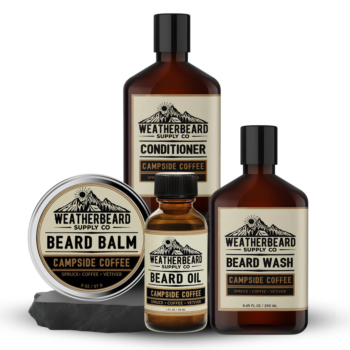 Beard Wash & Conditioner Bundle + Oil & Balm