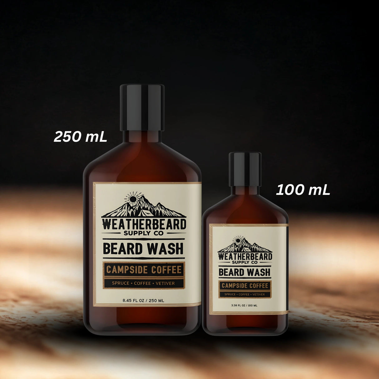 Campside Coffee Beard Wash - Spruce, Coffee, Vetiver