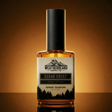Bottle of Weatherbeard Supply Co Cedar Crest Spray Parfum For Men
