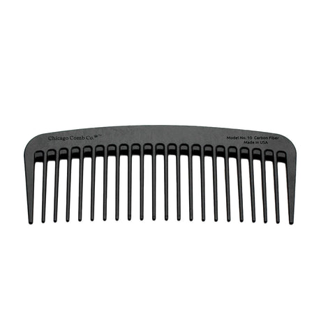 Weatherbeard Supply Co. Chicago Comb Model 10 – Premium Stainless Steel Beard Comb for Detangling and Styling