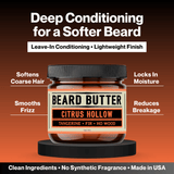Citrus Hollow Beard Butter - Tangerine, Fir, Ho Wood