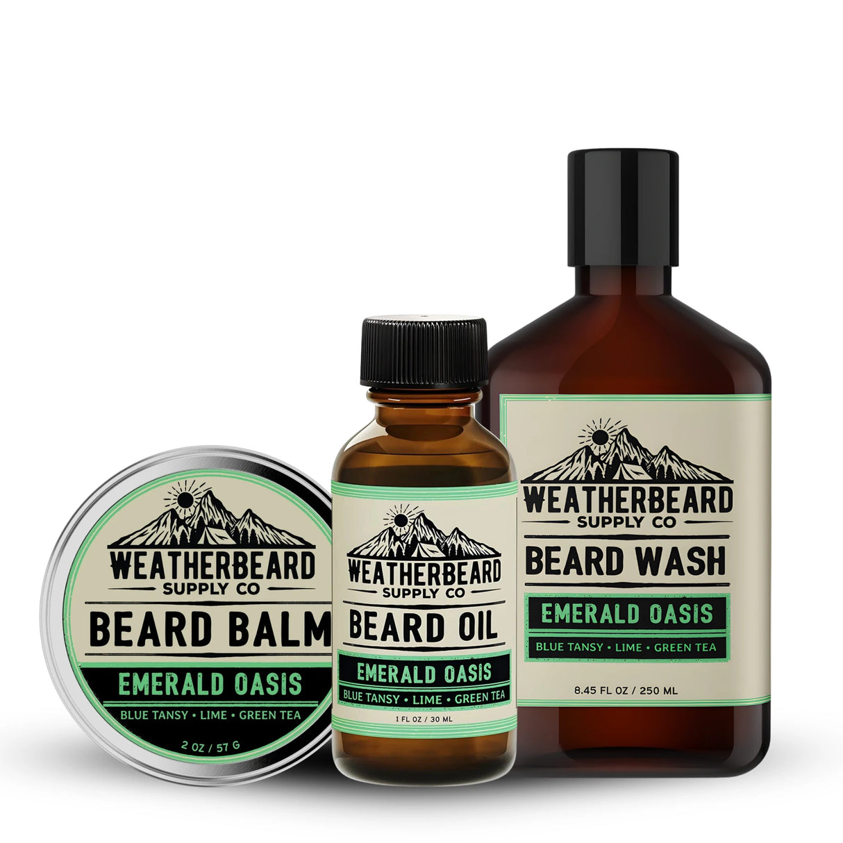Beard Wash, Oil, & Balm Bundle