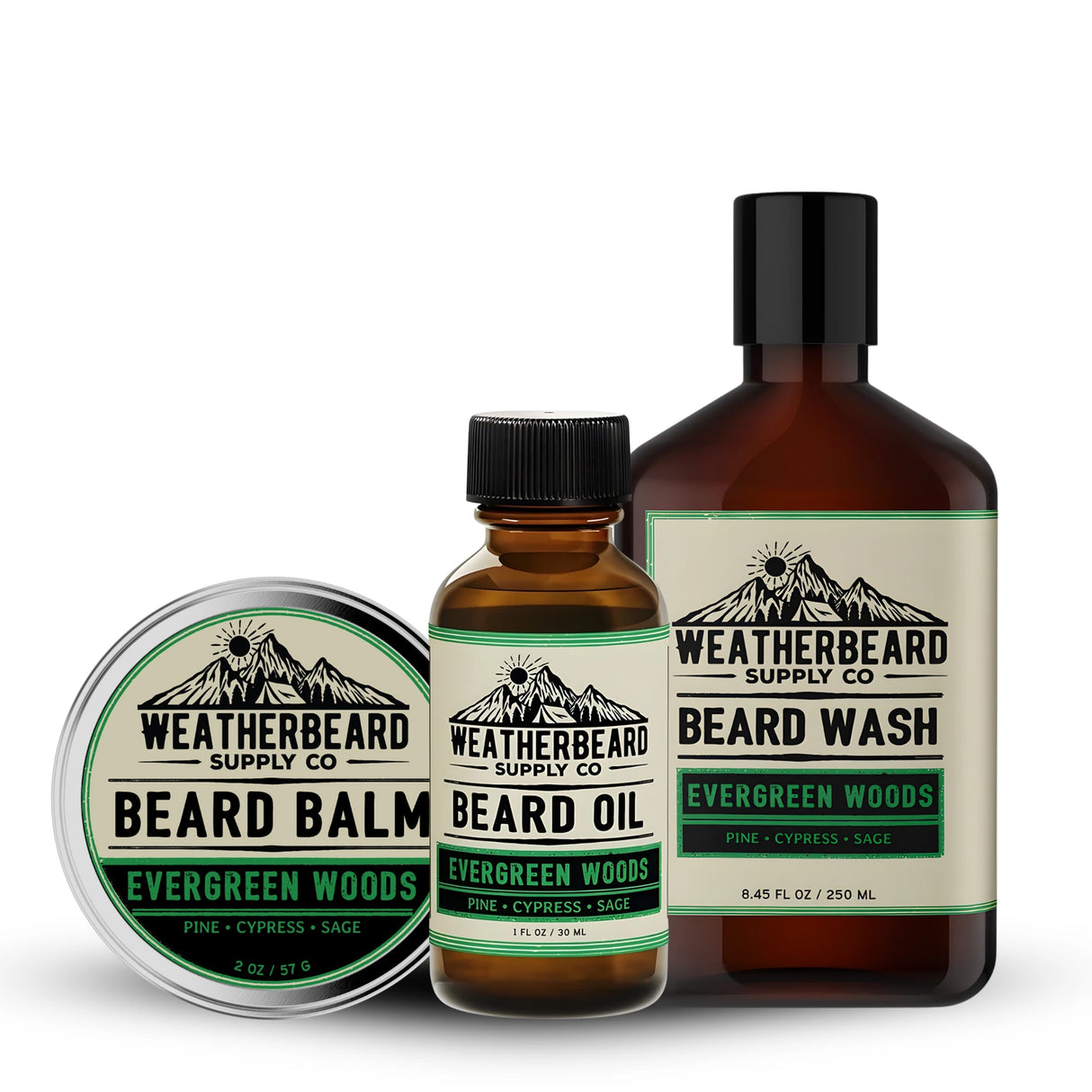 Beard Wash, Oil, & Balm Bundle