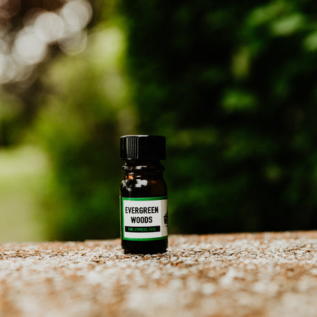 Side bottle details of Weatherbeard Supply Co Evergreen Woods Beard Oil Sample
