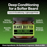 Fresh Forest Beard Butter - Pine, Cedar, Sandalwood, Tea Tree, Lavender