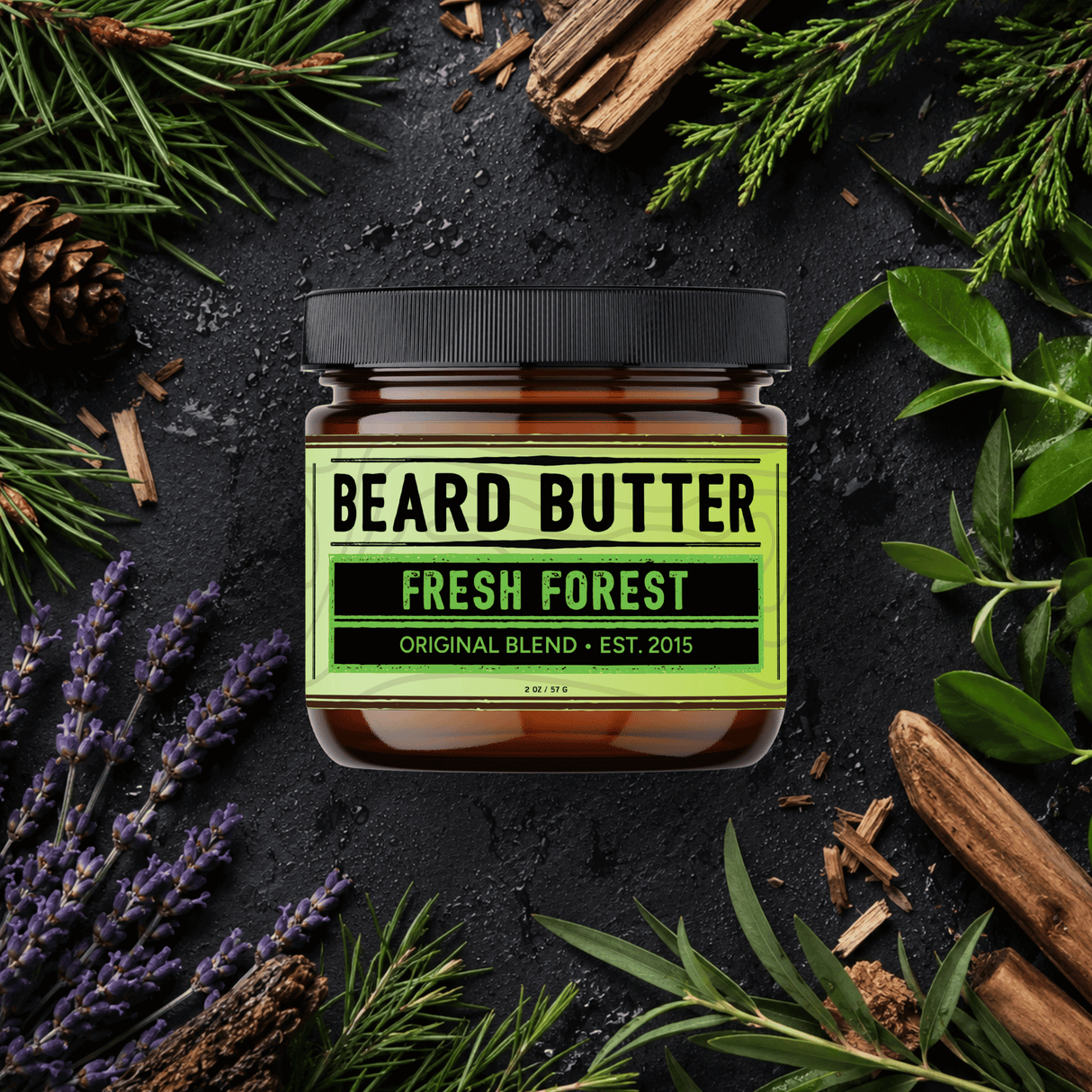 Fresh Forest Beard Butter - Pine, Cedar, Sandalwood, Tea Tree, Lavender