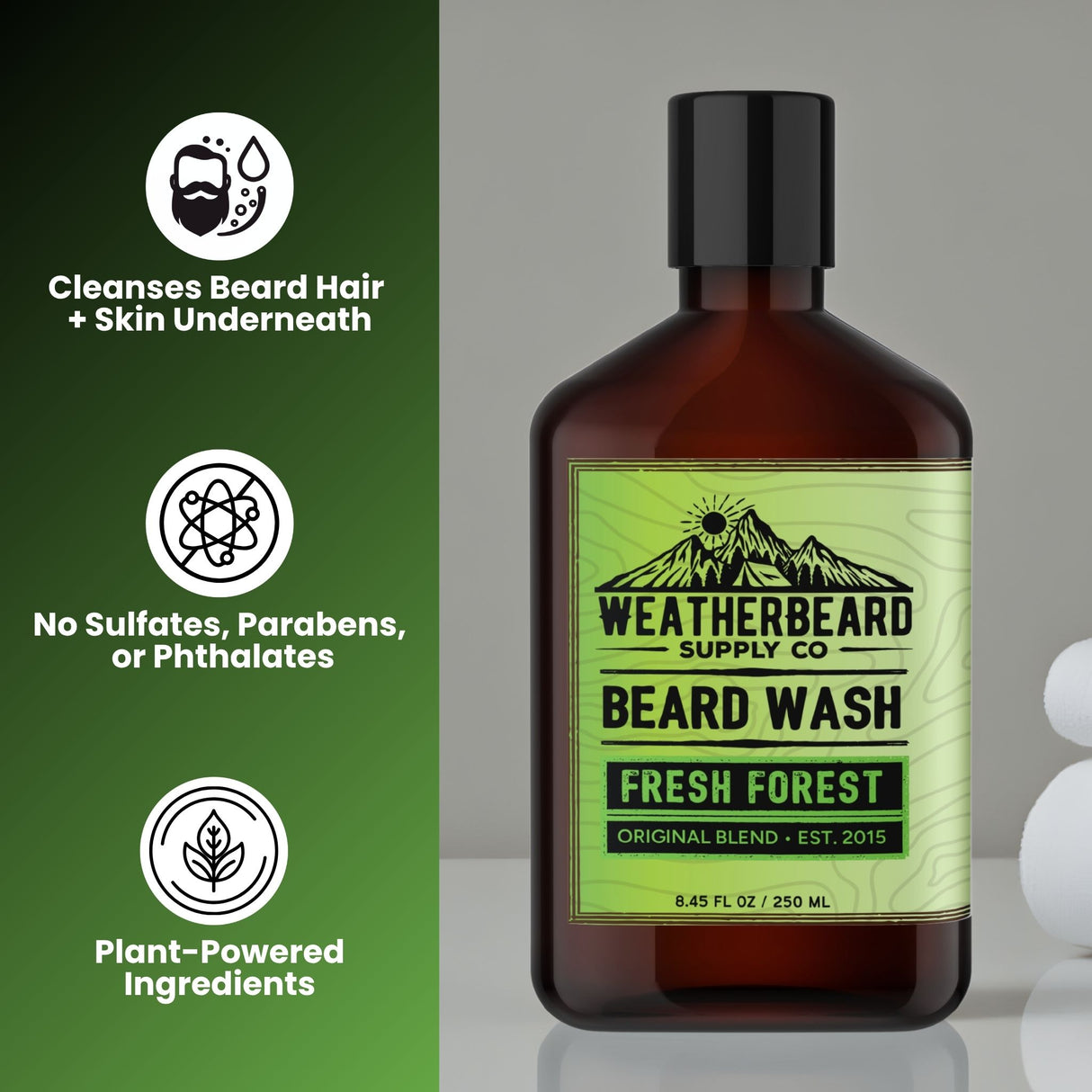 Fresh Forest Beard Wash - Pine, Cedar, Sandalwood, Tea Tree & Lavender