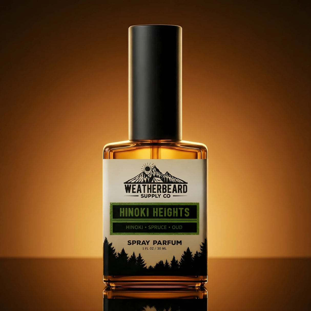 Bottle of Weatherbeard Supply Co Hinoki Heights Spray Parfum for men