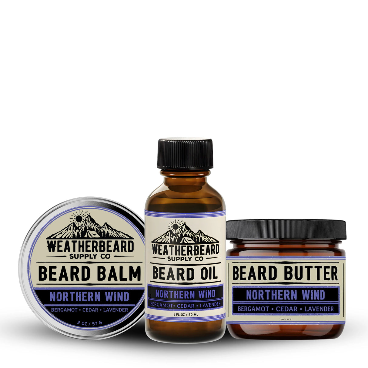 Beard Oil, Balm, & Butter Bundle