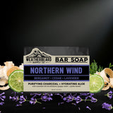 Northern Wind - Bergamot, Cedar, Lavender Exfoliating Bar Soap