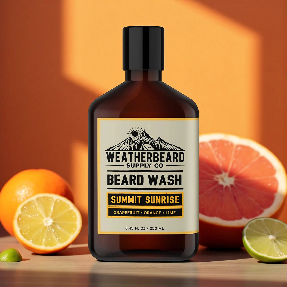 Summit Sunrise Beard Wash - Grapefruit, Orange, Lime