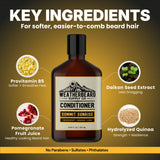Bottle of Weatherbeard Supply Co Summit Sunrise Beard Conditioner with highlights featured